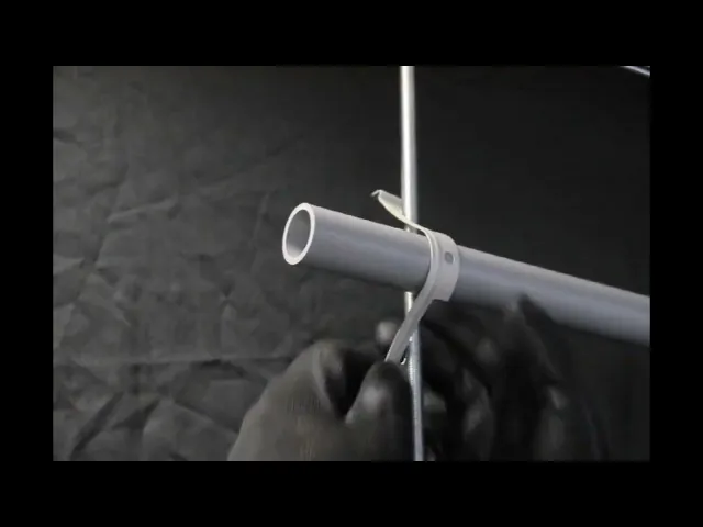 nVent CADDY K20 Cable/Conduit to Rod Clip - Plastic Conduit to Rod Installation