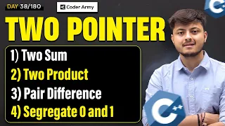 Lecture 28 Two Pointer in C TWO SUM Pair Sum Pair Difference Move 0 to end