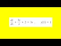 Solve the initial value problem