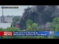 Bronx Junkyard On Fire