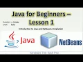Java Programming Tutorial For Beginners Lesson 1 Introduction to Java and Netbeans Installation x26