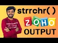 strrchr vs strchr ZOHO Round-1 Output Question Ep-13 Tamil code io