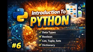 Introduction To Python Part - 6 Data Types List Tuple Dictionary Conceptro