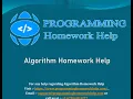 Programming Homework Help