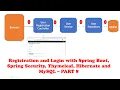 Registration and Login with Spring Boot Spring Security Thymeleaf Hibernate and MySQL - PART 8