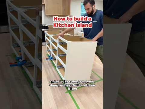 How to build a kitchen island - (DIY friendly)