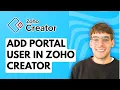 How to Add Portal User in Zoho Creator 2026 Full Guide