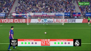 BARCELONA vs REAL MADRID | Penalty Shootout |  La Liga 2026 | Simulation PES 21 eFOOTBALL Video Game