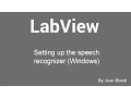 Training Voice Recognition
