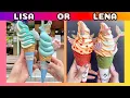 Download Lagu LISA OR LENA 💕💖💕 [ Ice Cream ] Choose Lisa Or Lena 😍💖