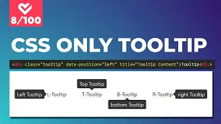 How To Create Tooltips With Only CSS Bootstrap Clone Project