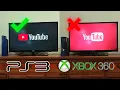 This is how YouTube works on Xbox 360 and PlayStation 3