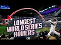 He hit that ball HOW far The longest World Series home runs in the Statcast era