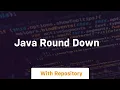 java round down