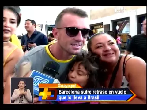 Barcelona sufre retraso en vuelo que lo lleva a Brasil