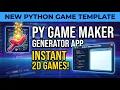 I Built a Python App That Generates 2D Games Instantly Python Mein Game Banain Python Asaan Hai