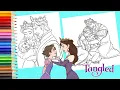 Coloring Disney Princess Rapunzel Mother Father - Tangled Coloring Pages