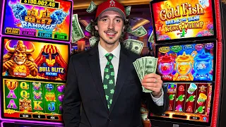 Trying Every NEW Slot Machine In The Casino