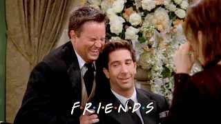 Chandler and Ross Take Fake Wedding Pictures Friends