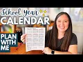 Planning Our School Year Calendar Plan With Me