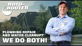 Plumbing Repair and Water Cleanup We Do Both Roto-Rooter