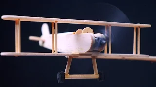 How To Make an airplane with popsicle sticks