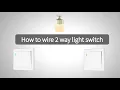 How to wire 2 way light switch - Two switches control one light