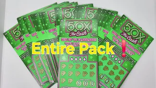 Full Book Of 5 50X The Cash The Florida Lottery Quick Scanning A Entire Pack