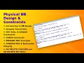 SQL Oracle constraints