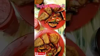 السمك اللذيذ المقرمش و البادنجان و شربة الفصوليا وعصير البنج Fried Fish Eggplant And Beans  السمك اللذيذ المقرمش و البادنجان و شربة الفصوليا وعصير البنج Fried Fish Eggplant And Beans