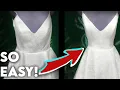 With THIS METHOD Anyone can take in a dress even w boning