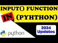 Input Function in Python Learn Python like Experts