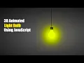 3d-Animated Light Bulb Using HTML And CSS 3d CSS Animation