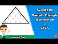 Pascal s Triangle in Java How to print Pascal s Triangle in java easy method BluejCode
