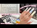 TRYING BEETLES GEL POLISH STARTER KIT FROM AMAZON EASY GEL EXTENSIONS NAIL AT HOME LIKE A PRO