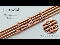 Tutorial Easy Wire Weaving Tutorial How to Weave on 2 4 Base Wires Beginner-Friendly Pattern