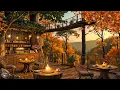 Download Lagu Café Harmony Jazz | Autumn Soft Glow (4K Official Music Video)