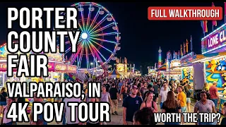 Porter County Fair 4K POV Walking Tour Valparaiso Indiana