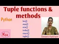 Tuple Functions and Methods in Python