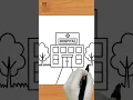 How to Draw a Hospital Building Easy Step-by-Step Drawing Tutorial