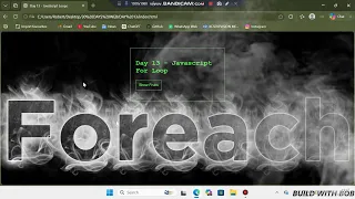 Day 17 JavaScript ForEach Loop Tutorial for Beginners Loop Through an Array