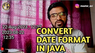 Dete format in Java convert Date master Avinash