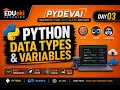 PyDevAI - Day 03 Python Data Types Variables EDUeki Learning