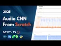 Train a Convolutional Neural Network from Scratch PyTorch Next js React Tailwind Python 2025