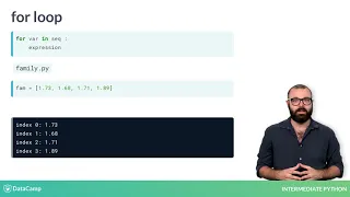 Intermediate Python for loop