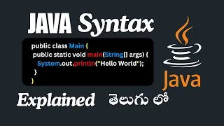 What I Wish I Knew About Java Syntax as a Beginner Java Basic Syntax in Telugu