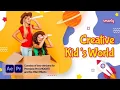 Premiere Pro Template Kindergarten - Kids School Promo Free Font