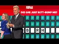 Pat Sajak Gets Butt-Bumped Wheel of Fortune