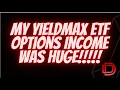 YieldMax ETFs TSLY ETF NVDY ETF and CONY ETF Total Dividend Income Options Income