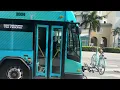 Palm Tran 2020 40ft Gillig BRT Plus On Route 1 Leaving US Highway 1 Boynton Beach Blvd